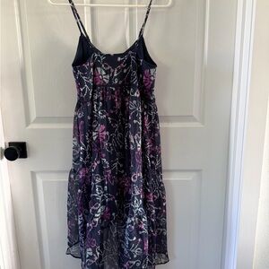 Ecote Navy and Pink Floral Dress